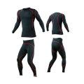 Women Comfortable Sports Thermal Base Layer Suit with Partial Zipper